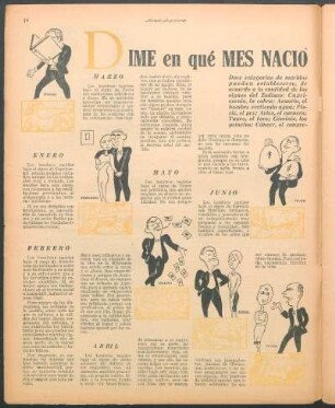 Dime en qué mes nacio