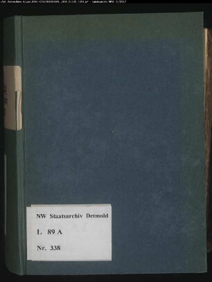 Gogerichtsregister Amt Varenholz