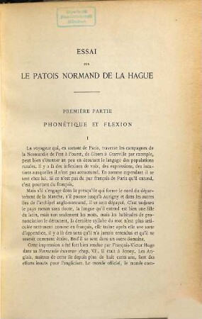 Essai sur le patois Normand de la Hague