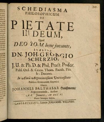 1-16, Schediasma Philosophicum
