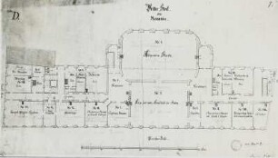 Dresden, Landhaus, Grundriss 3. Obergeschoß (Mezzanin)