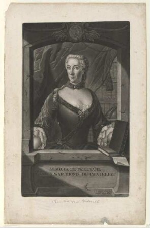 Bildnis der Aemilia de Breteuil