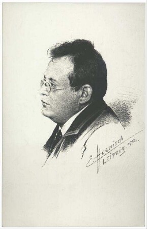 Lithographie von Max Reger (1873-1916)