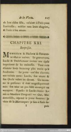 Chapitre XXI. Surprises