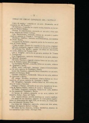 Obras de Emilio González del Castillo