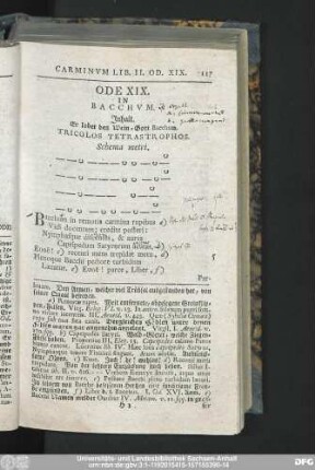 Ode XIX. In Bacchum.