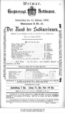 Der Raub der Sabinerinnen