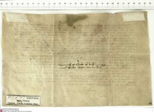 Die Ritter Eberhard und Gottschalk von Buchenau verbünden sich mit Konrad [von Hanau], Abt von Fulda, gegen Giso von Bimbach, der auf den Straßen ...