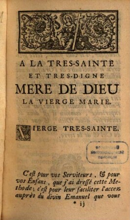 Méthode d'Oraison