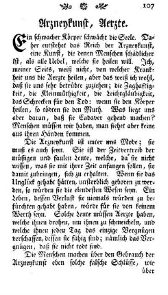 Arzneykunst, Aerzte