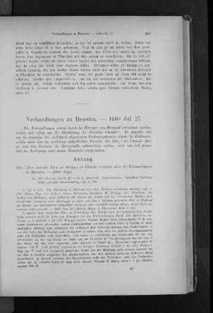 Verhandlungen zu Heusden. - 1440 Jul. 27.