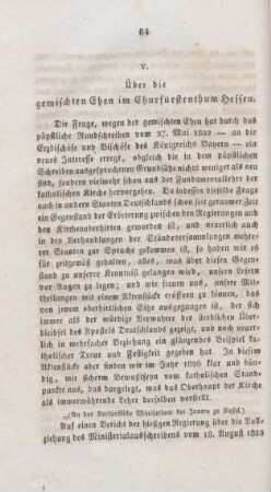 64-77 Ueber die gemischten Ehen im Churfürstenthum Hessen