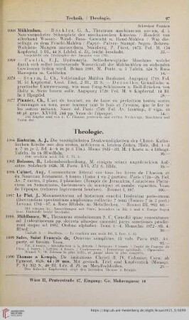 Theologie (Nr. 1084 - 1090)