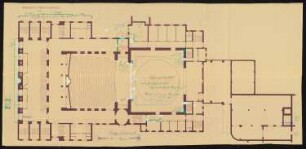 Theater des Westens (auch: Volksoper), Berlin-Charlottenburg: Grundriss 1:100