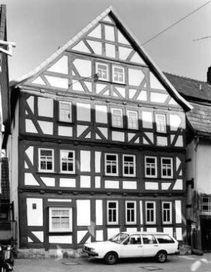 Fachwerkwohnhaus; Alsfeld, Metzgergasse 16