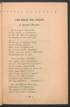 Los hijos del dolor