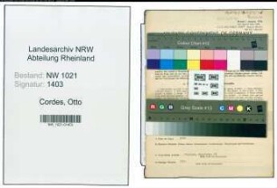 Entnazifizierung Otto Cordes , geb. 18.06.1890 (Kaufmann)