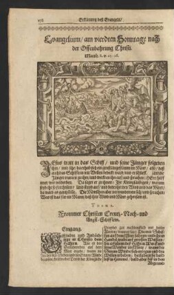 Evangelium/ am vierdten Sonntage nach der Offenbahrung Christi. ...