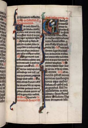 Historisierte Initiale: E(t factum est): Ezechiel als Autor