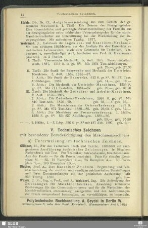 V. Technisches Zeichnen