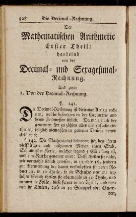 Der Mathematischen Arithmetic[...]