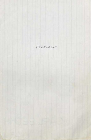 15-24, Typologie