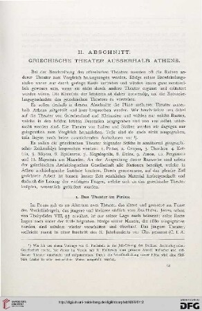 II. Abschnitt. Griechische Theater ausserhalb Athens