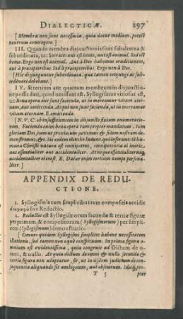 Appendix De Reductione.