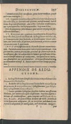 Appendix De Reductione.