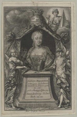 Bildnis der Königin Sophie Magdalene von Dänemark