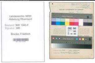 Entnazifizierung Friedrich Brocke , geb. 19.03.1904 (Zollsekretaer)