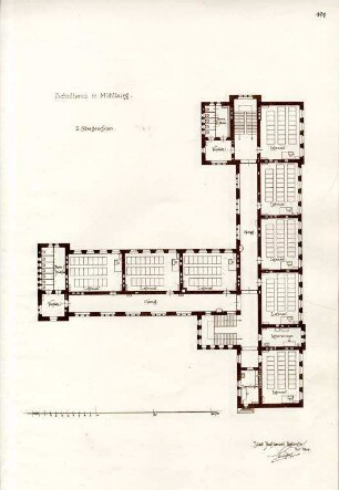 Strieder, Wilhelm. Hardtschule Mühlburg