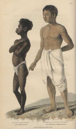 A Papua or Negro of the Indian islands. Katut a native of Bali one of the brown complexioned race