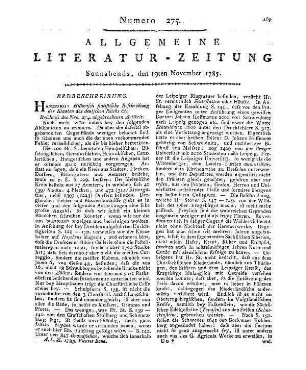 Stöver, J. H.: Historisch-statistische Beschreibung der Staaten des teutschen Reichs etc. (Beschluss des Nro. 274 abgebrochenen Artikels)