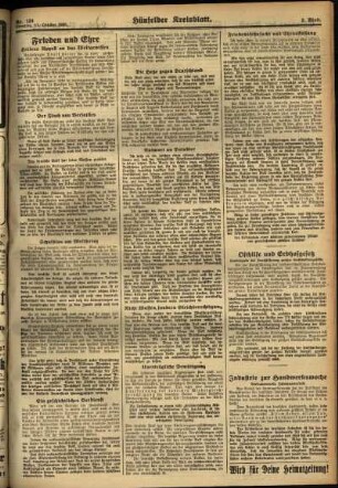 Zweite Ausgabe vom Dienstag, den 17. Oktober 1933.