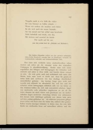 einleitung zur zweiten ausgabe der Modern Painter / John Ruskin. [Übertragen von Stefan George]