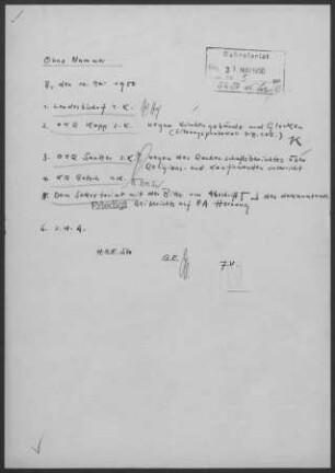 Mühlhausen/Enz: Visitationsbericht 1949