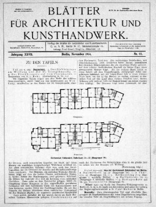Nr. 11., November 1914