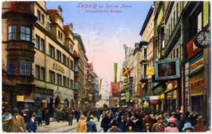 Leipzig zur Zeit der Messe : Grimmaische Straße