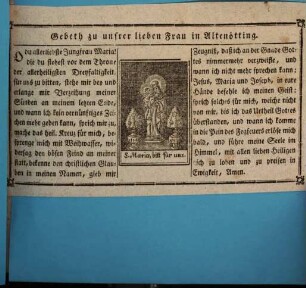Gebeth zu unsrer lieben Frau in Altenötting