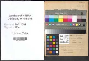 Entnazifizierung Peter Lichius , geb. 02.08.1909 (Verw.Inspektor)
