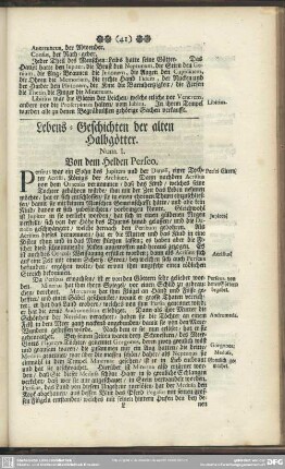 Lebens-Geschichten der alten Halbgötter