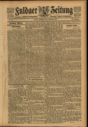 Dritte Ausgabe vom Samstag, den 04. November 1905.
