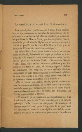 La enseñanza del español en Norte-América