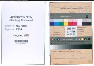 Entnazifizierung Willi Ziegeler , geb. 12.01.1917 (Justizbeamter)