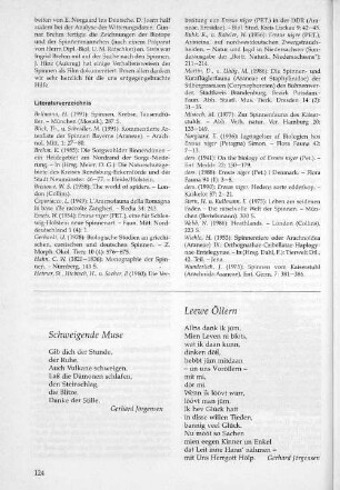 Schweigende Muse; Leewe Öllern