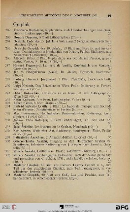 Graphik (Nr. 282-314)