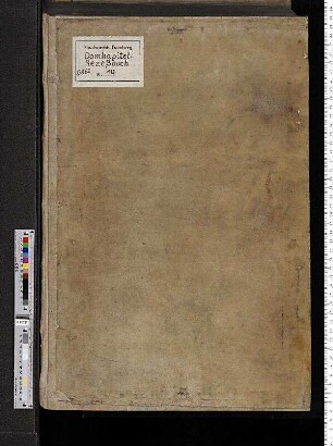 Rezessbuch zu den Sitzungen des Domkapitels von 1580-1581