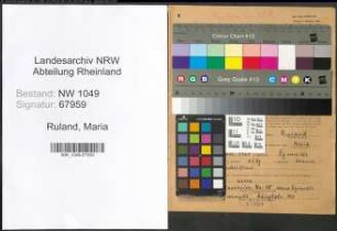 Entnazifizierung Maria Ruland , geb. 03.06.1921 (Dolmetscherin)
