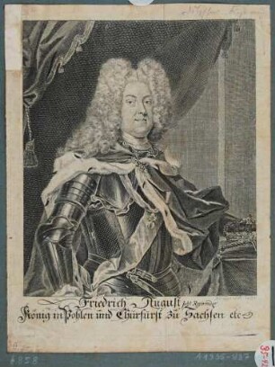 Bildnis August des Starken, König von Polen und Kurfürst von Sachsen